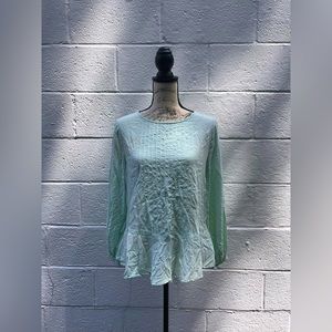 Light Sea Foam Blouse | Old Navy